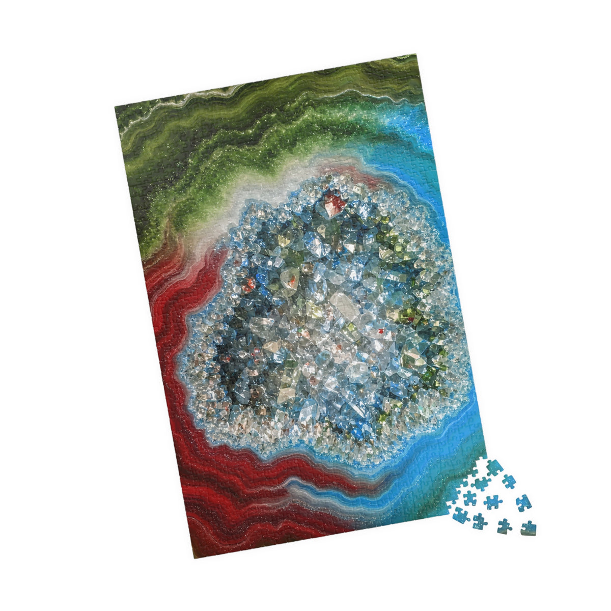 Geode Core - Lagoon Jigsaw Puzzle