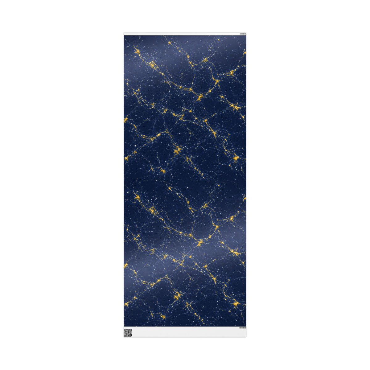 Neon Mycelium - Mustard Navy Wrapping Paper