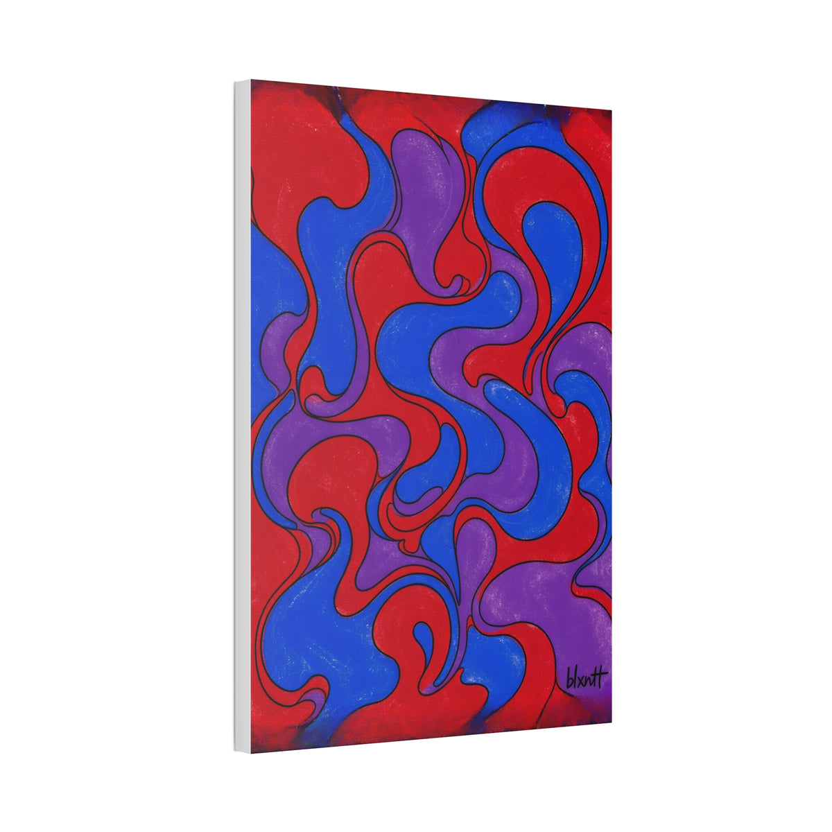 Fillmore Flow - Jewel Tones Glossy Canvas