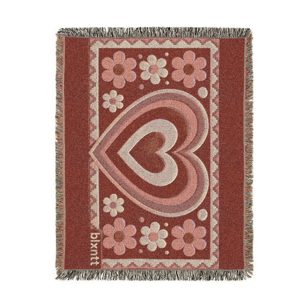 BLXNTT Pink Hippie Woven Blanket #1