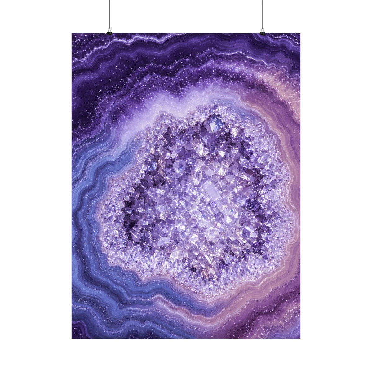 Geode Core - Lilac Dream Poster
