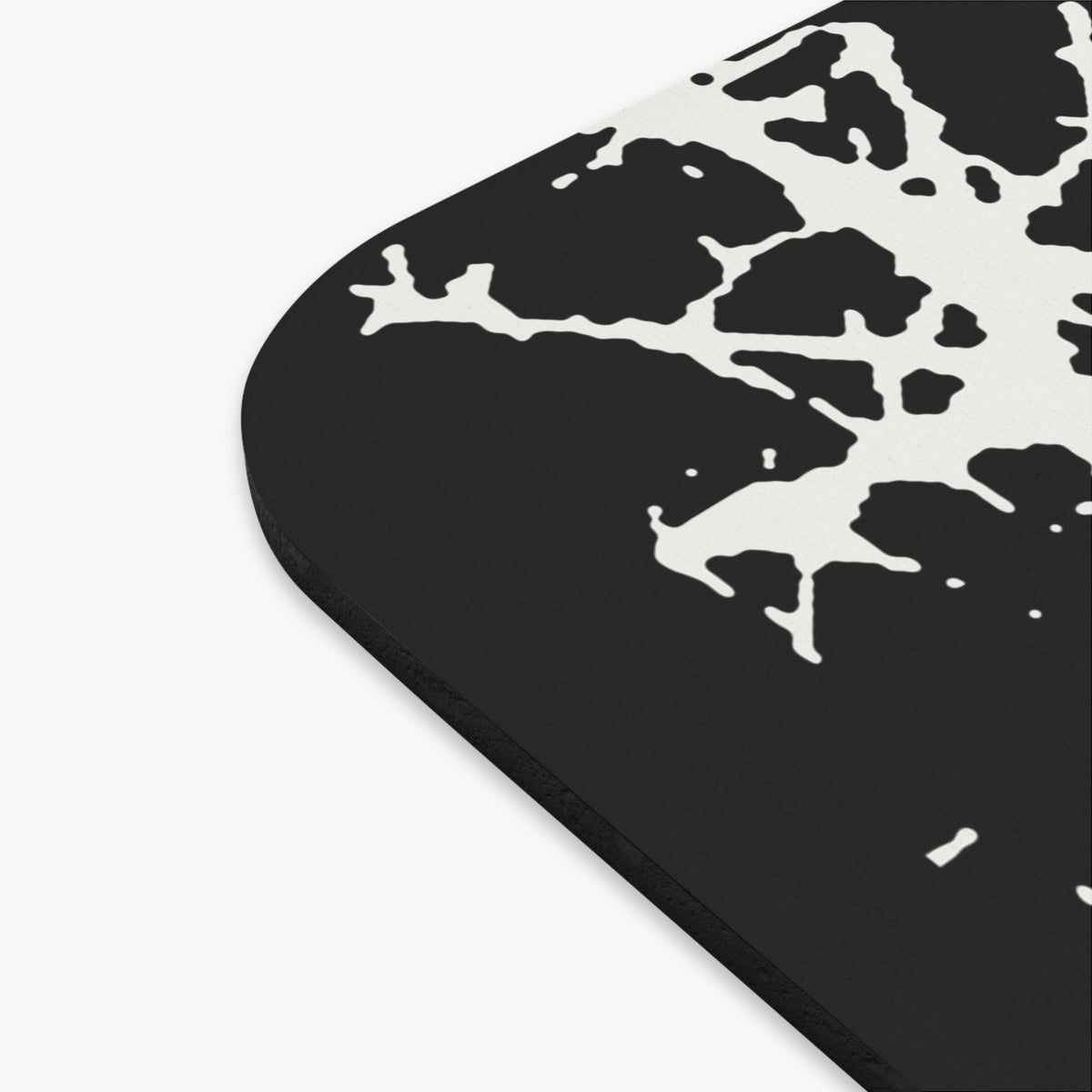 White Spiderweb Pumpkin Mouse Pad