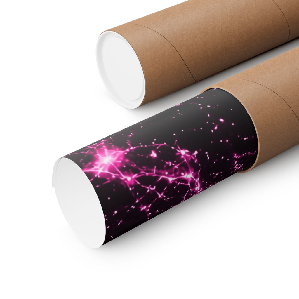Neon Mycelium - Hot Pink Pulse Poster