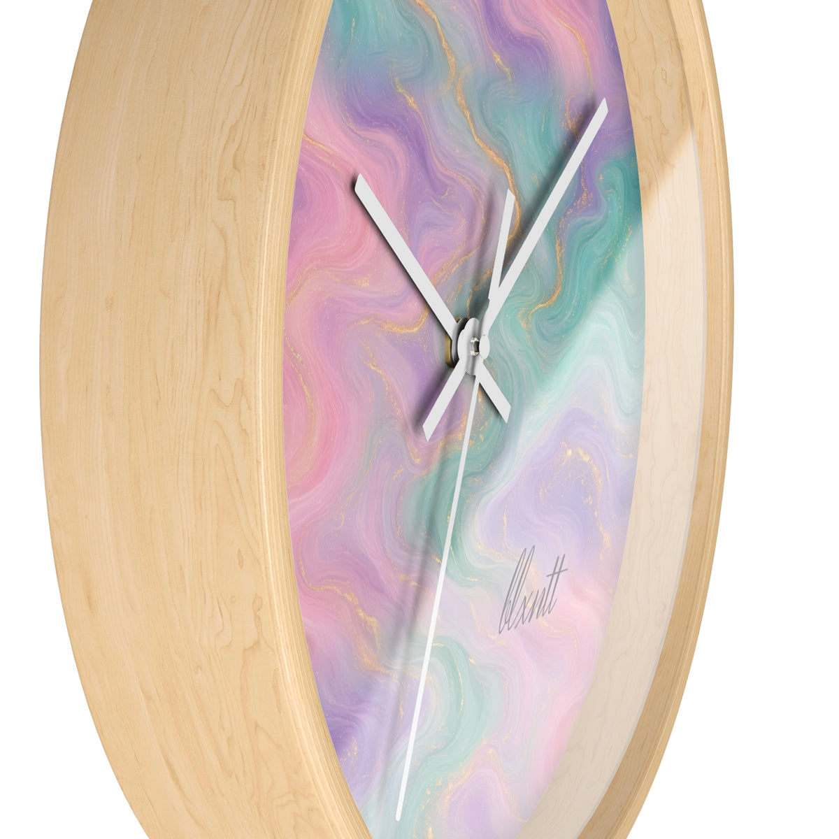 Pastel Marble Wall Clock