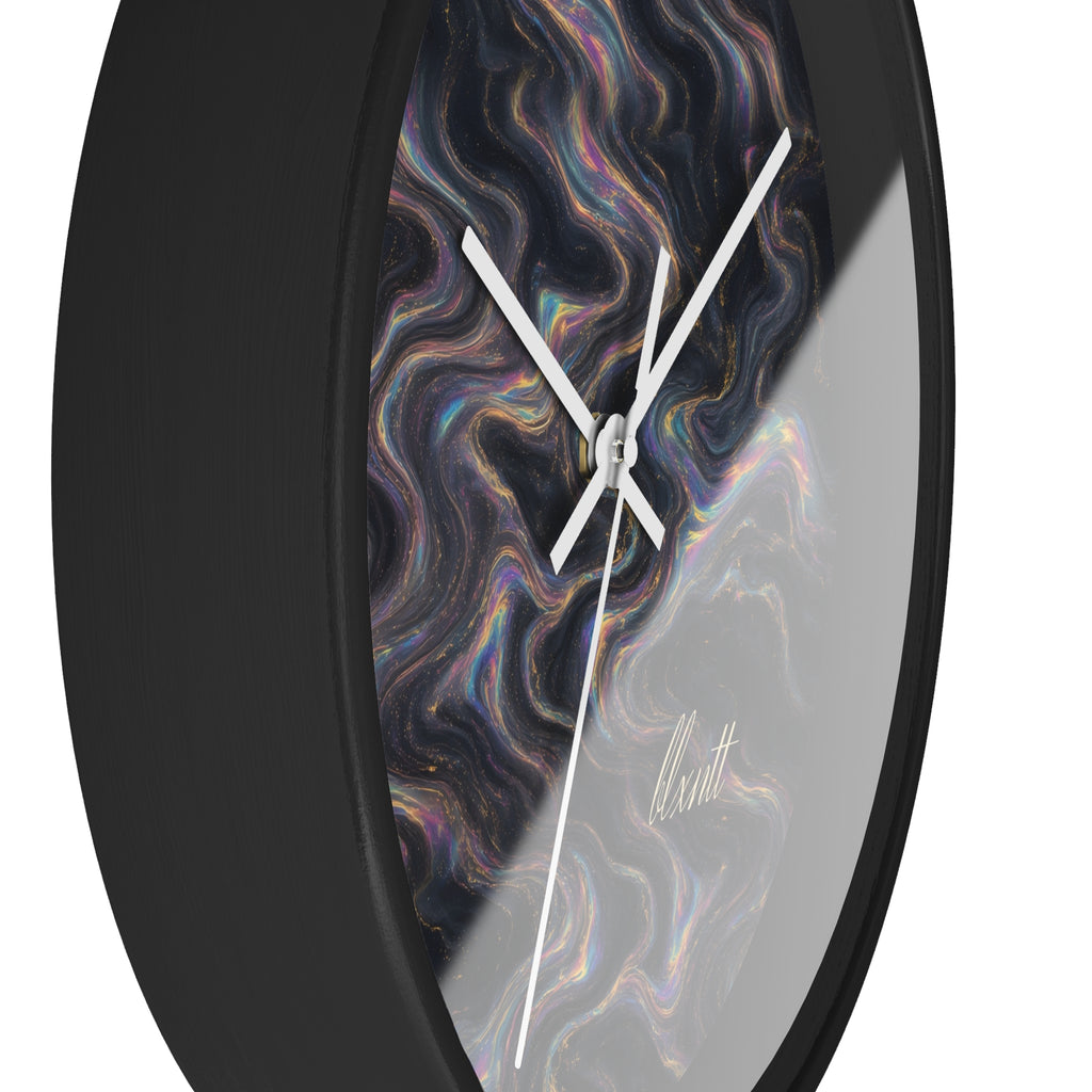 Galaxy Iridescent Marble Wall Clock