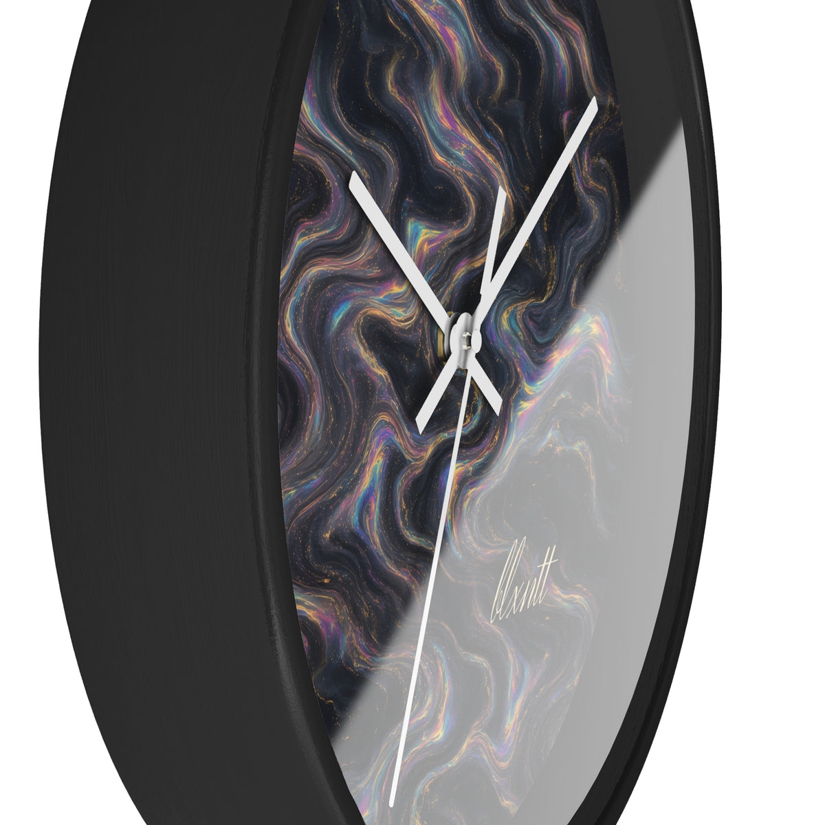 Galaxy Iridescent Marble Wall Clock