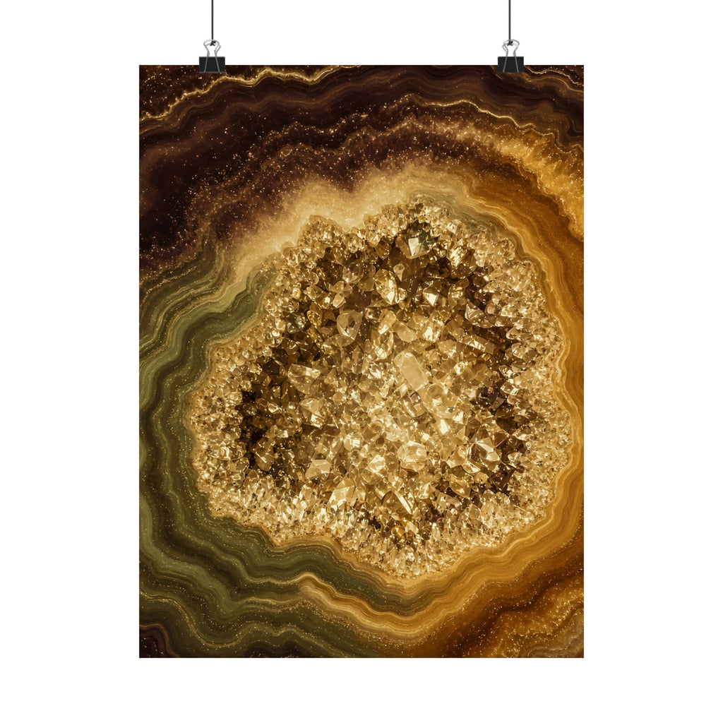 Geode Core - Gold Vein Poster
