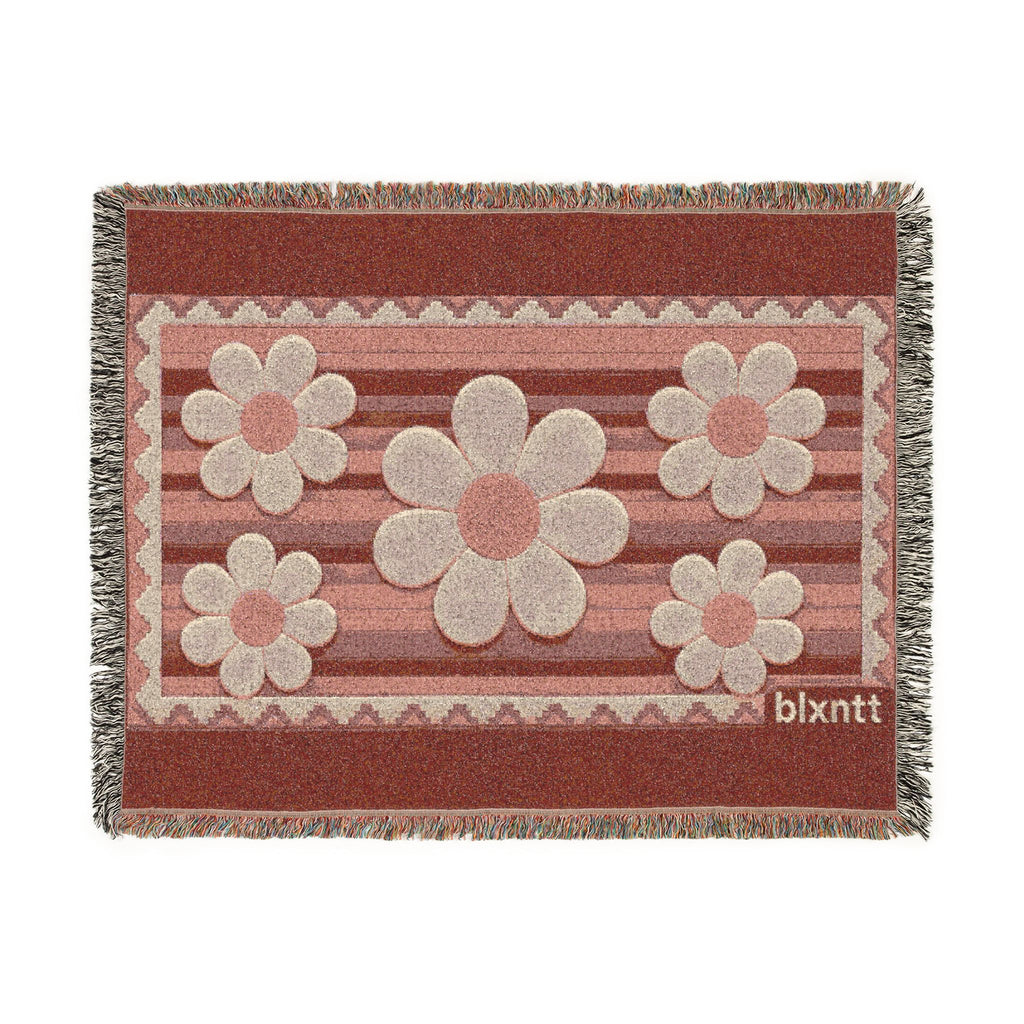 BLXNTT Pink Hippie Woven Blanket #2
