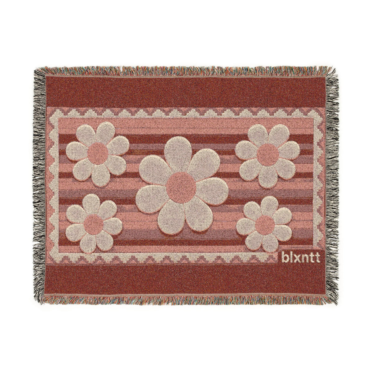 BLXNTT Pink Hippie Woven Blanket #2