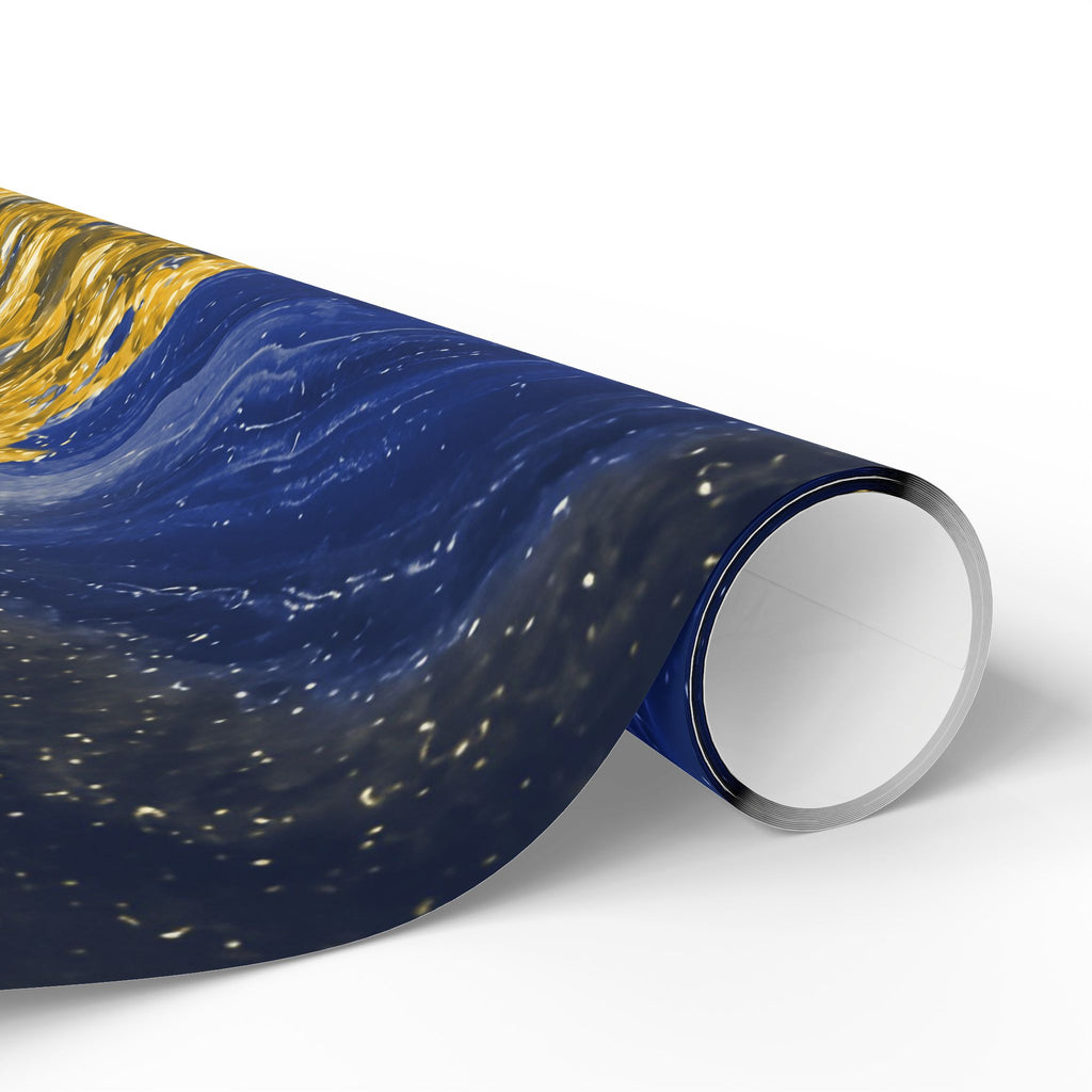 Geode Core - Mustard Navy Wrapping Paper