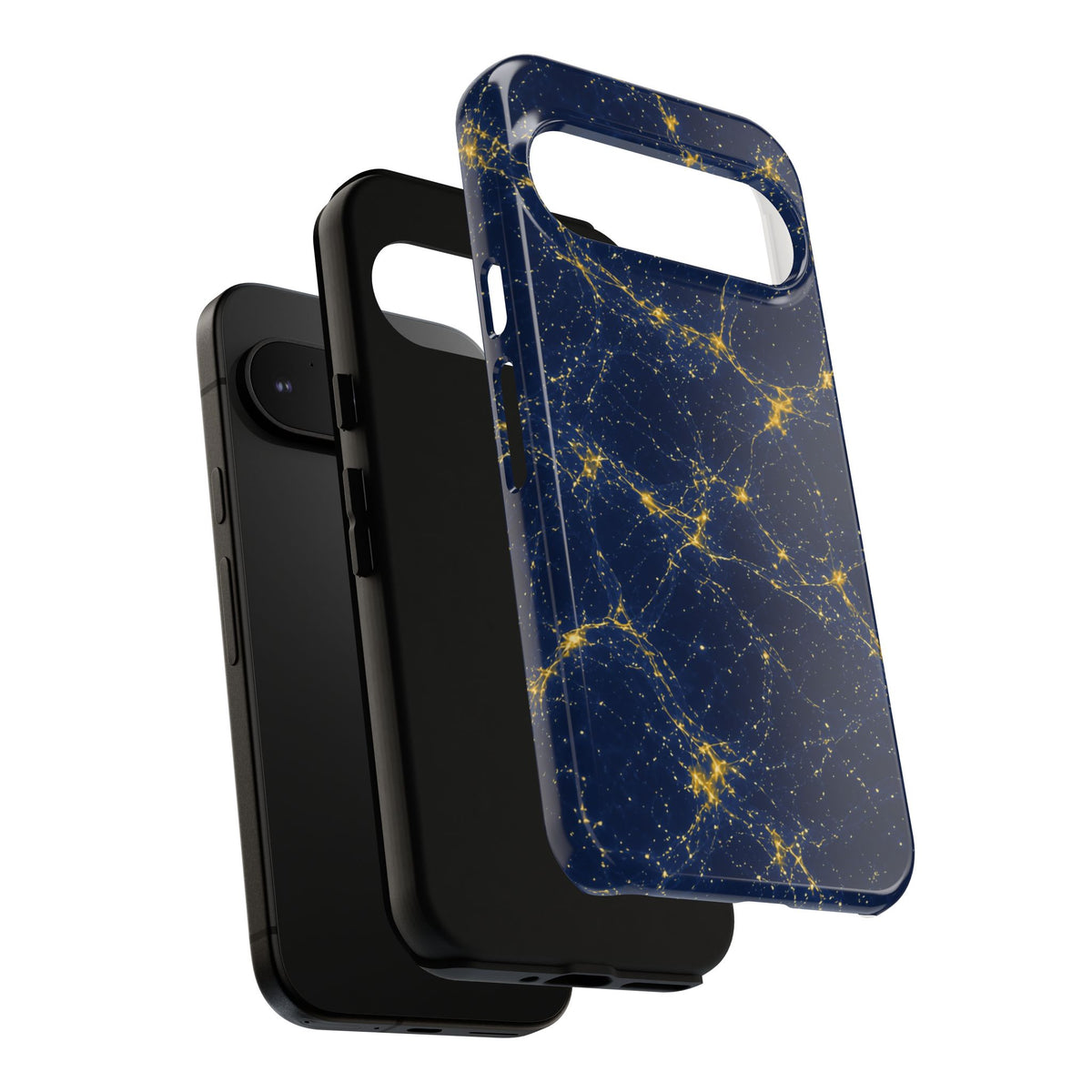 Neon Mycelium - Mustard Navy Phone Case