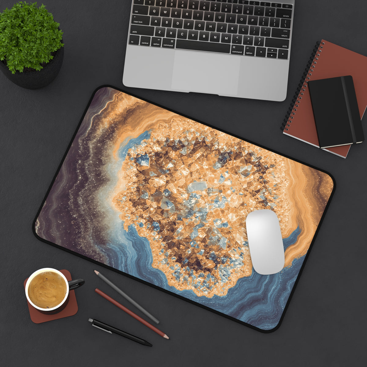 Geode Core - Desert Mirage Desk Mat