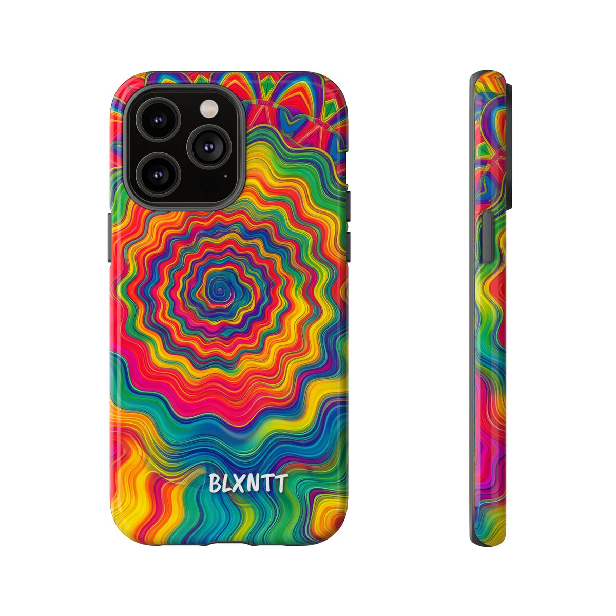 Hypnotic Rainbow Ripple Phone Case