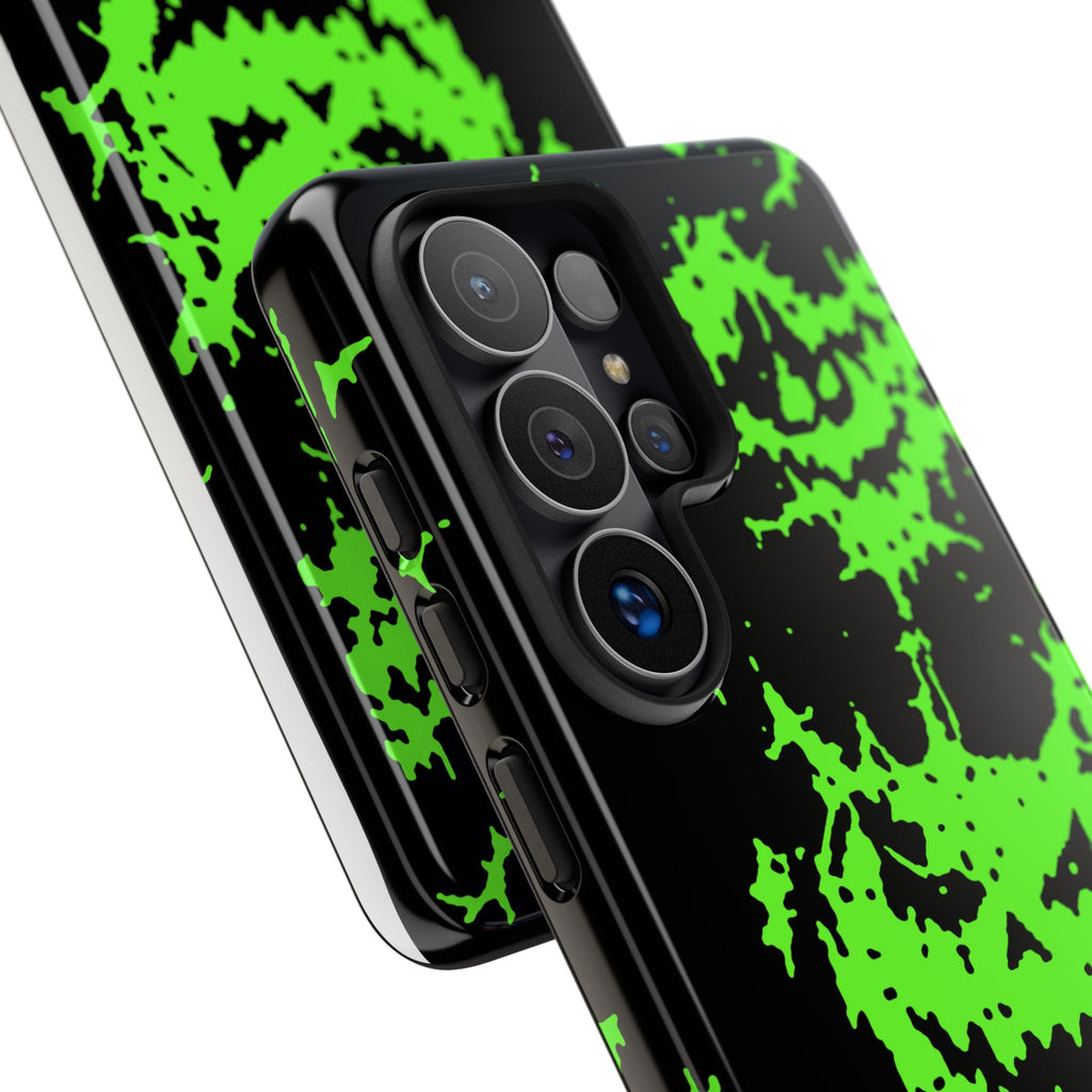 Green Spiderweb Pumpkin Phone Case