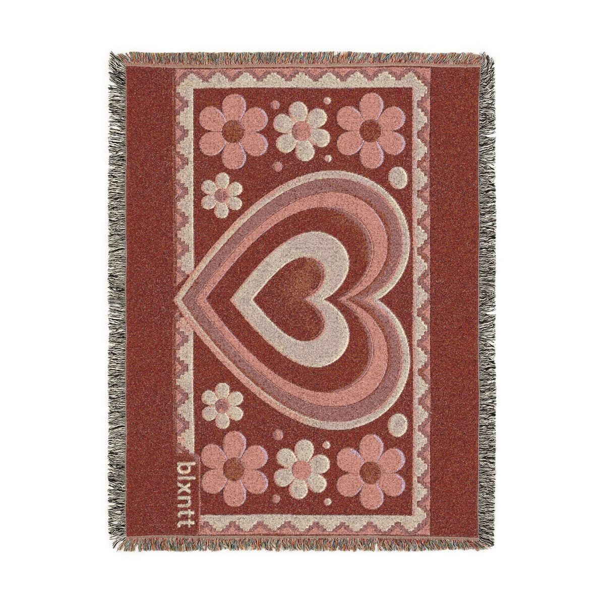 BLXNTT Pink Hippie Woven Blanket #1