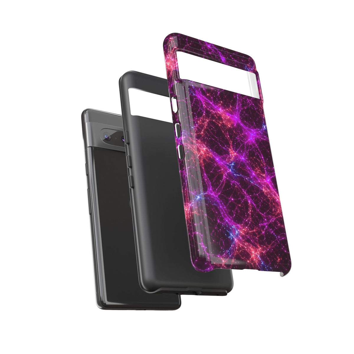 Neon Mycelium - Ember Orchid Phone Case