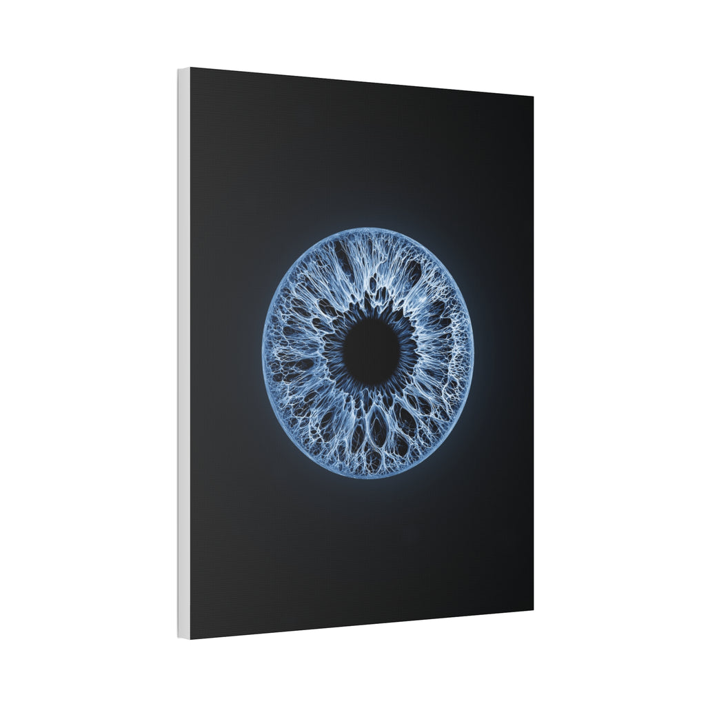 BLXNTT Iris – Lace Web Blue Glossy Canvas