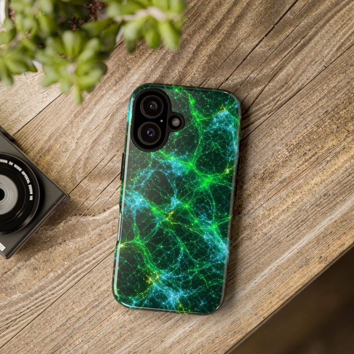 Neon Mycelium - Mermaid Phone Case
