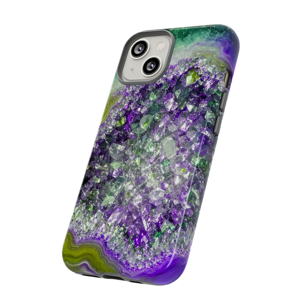 Geode Core - Ruby Emerald Phone Case