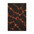 Neon Mycelium - Solar Flare Glossy Canvas