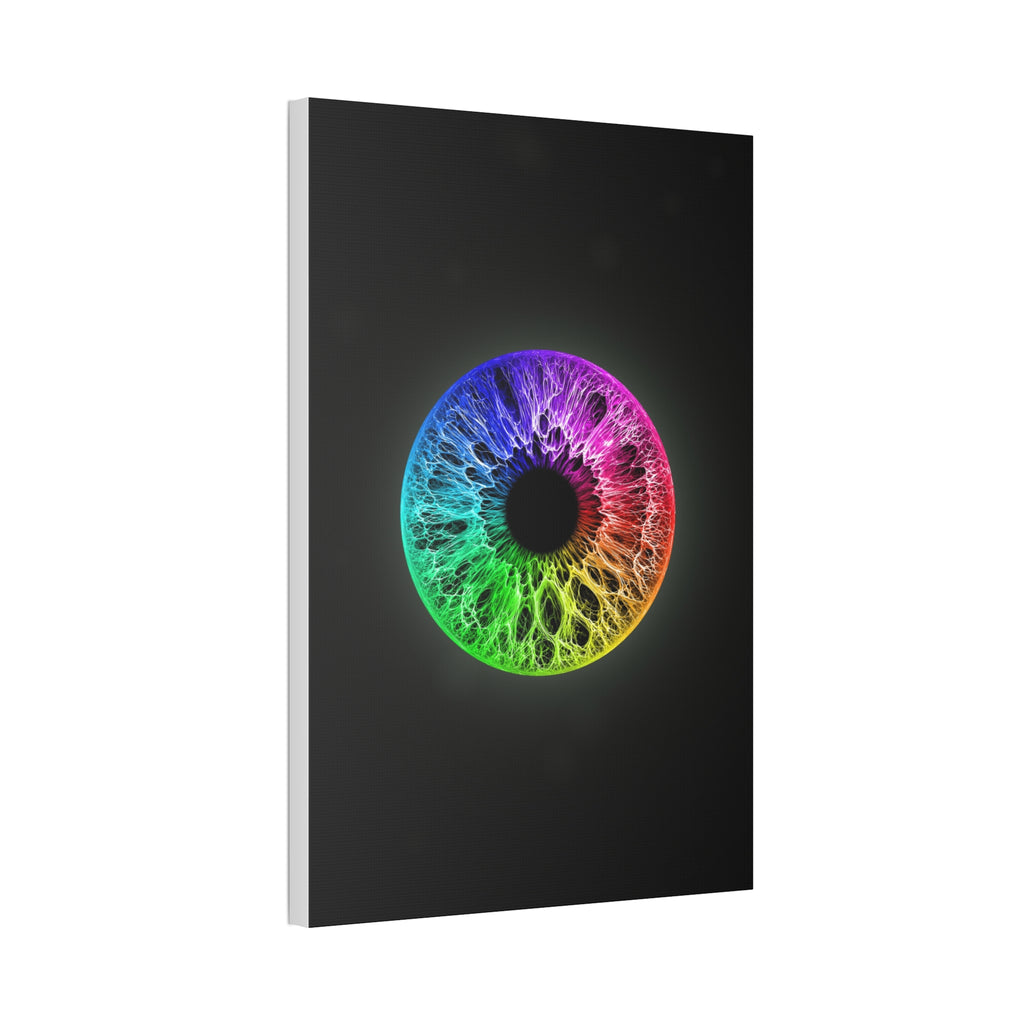 BLXNTT Iris – Lace Web Rainbow Sectors Glossy Canvas