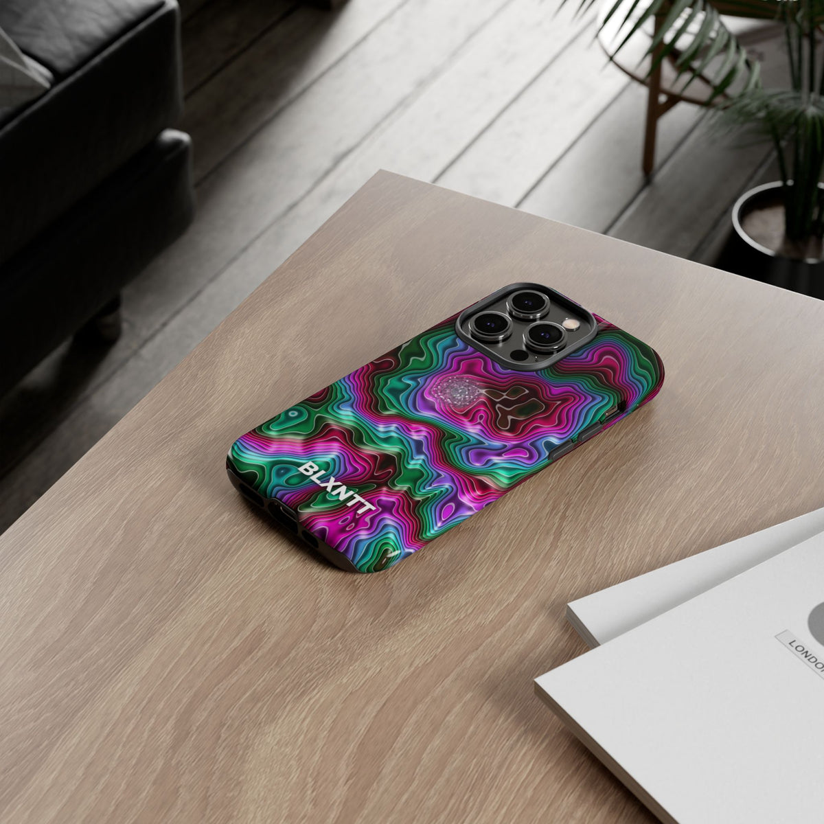 Neon Agate Phone Case