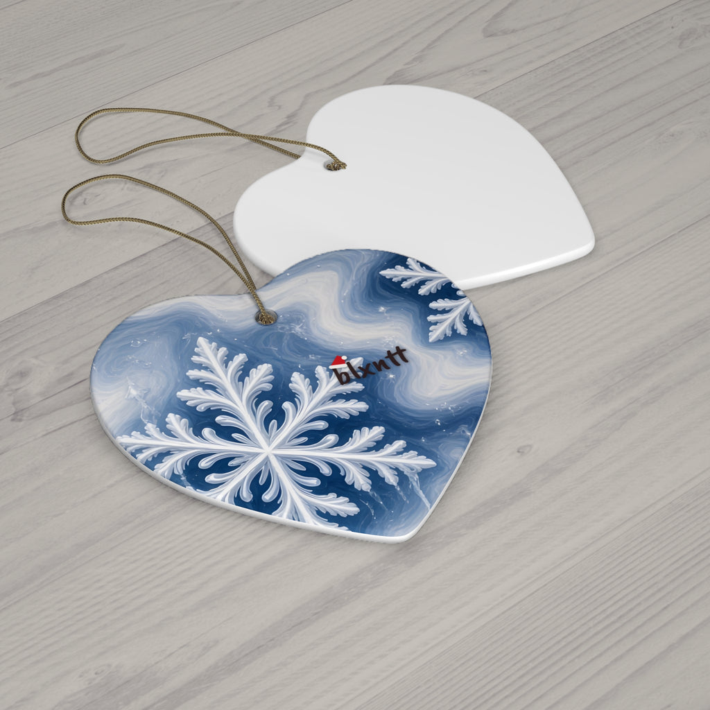 Snowflake Trippy Christmas Ornament