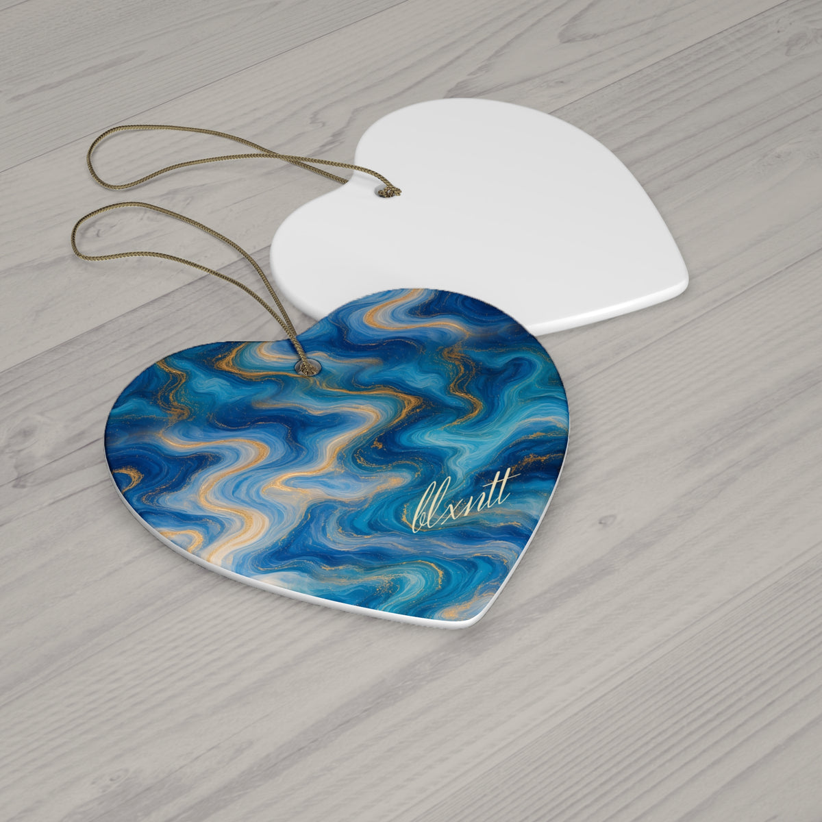 Ocean Blue Marble Ornament