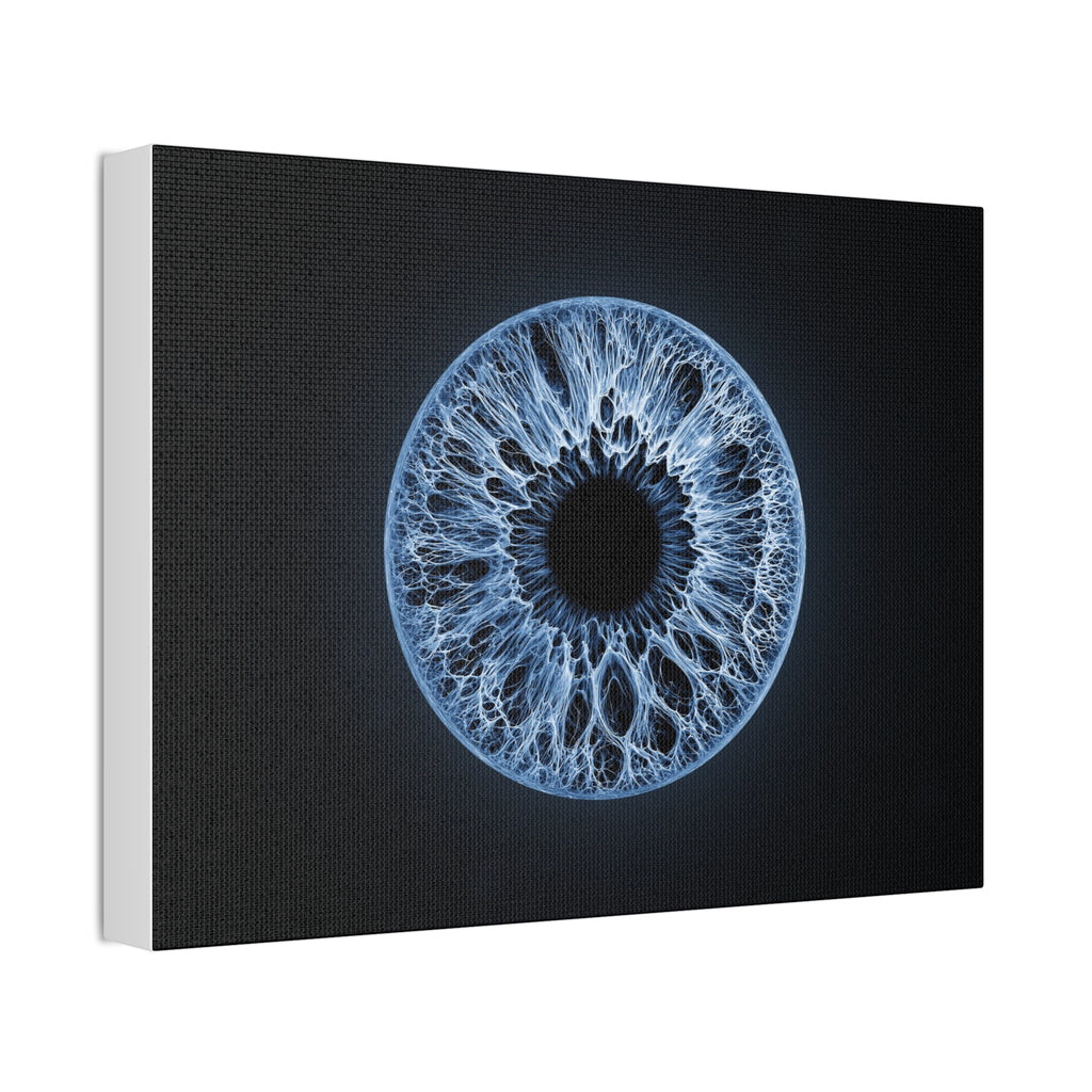 BLXNTT Iris – Lace Web Blue Glossy Canvas