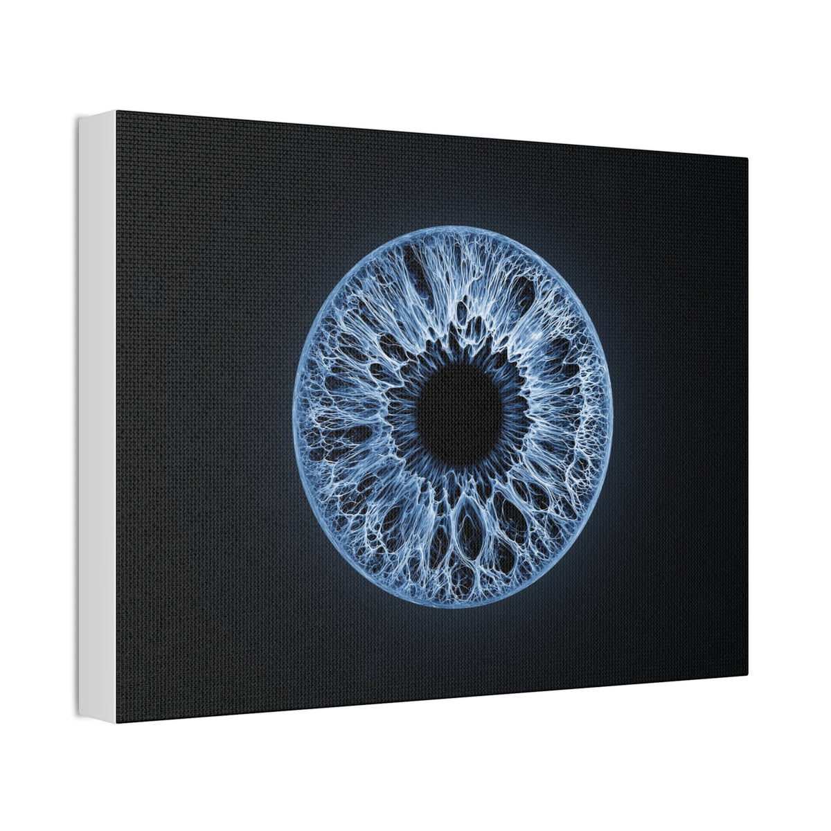 BLXNTT Iris – Lace Web Blue Glossy Canvas