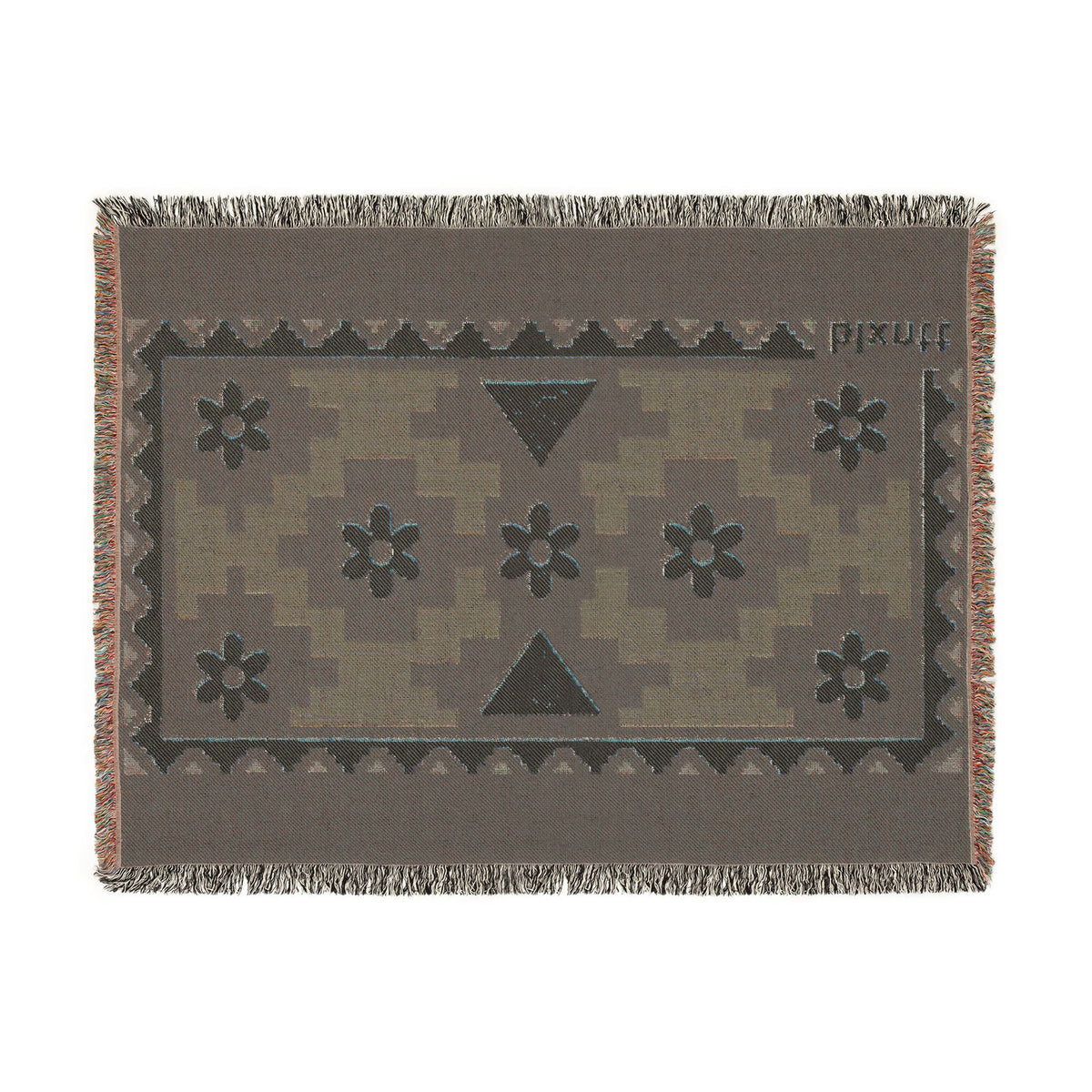 BLXNTT Blue Hippie Woven Blanket #4