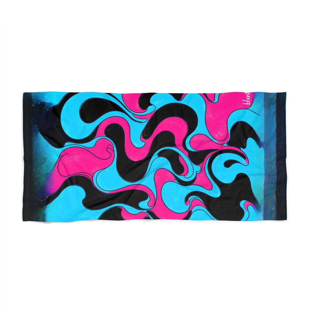 Fillmore Flow - Cyberpunk Beach Towel