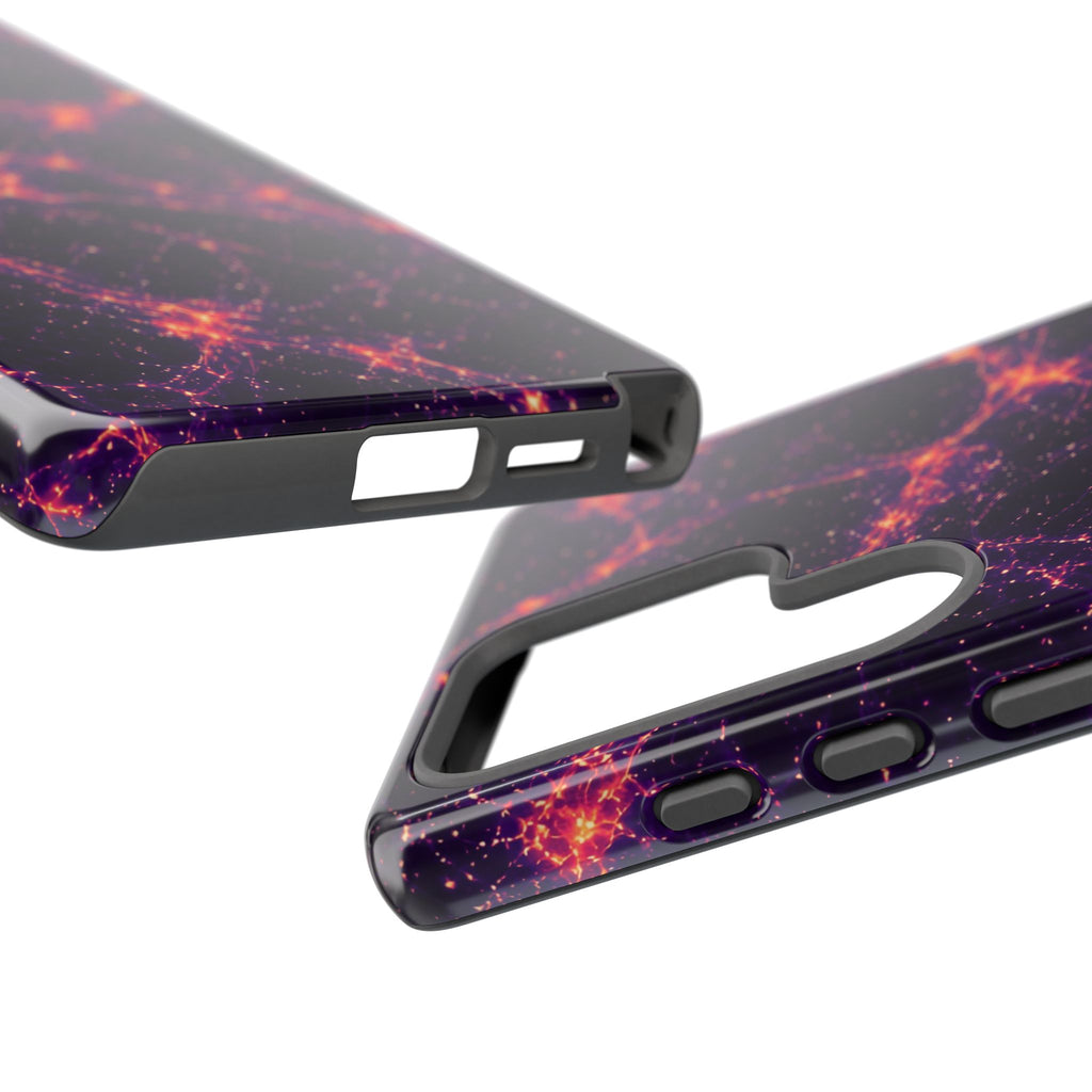 Neon Mycelium - Sunset Synapse Phone Case