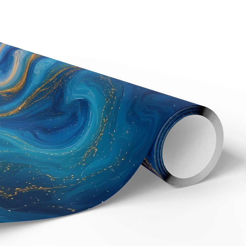 Ocean Blue Marble Wrapping Paper