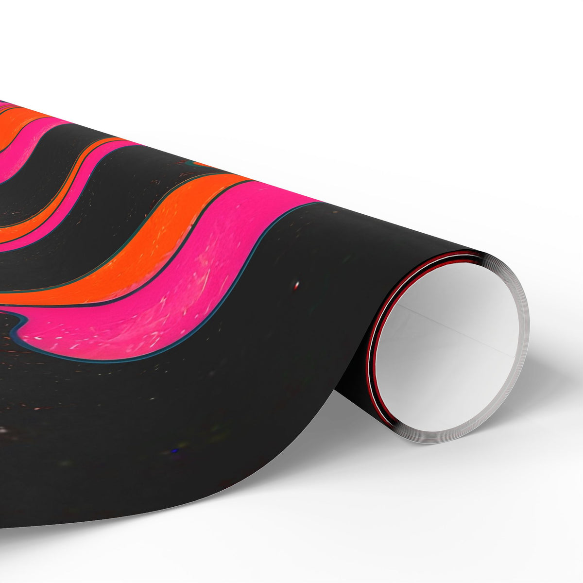Fillmore Flow - Neon Orange & Magenta Wrapping Paper