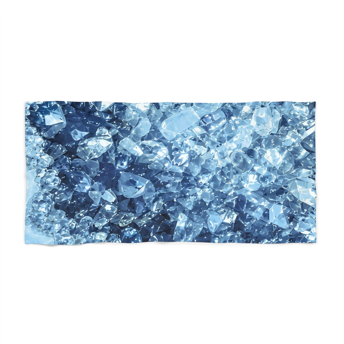 Geode Core - Glacier Beach Towel