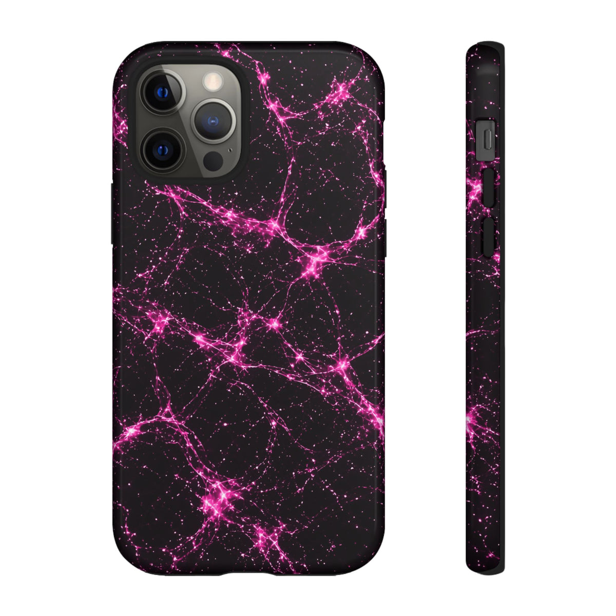 Neon Mycelium - Hot Pink Pulse Phone Case