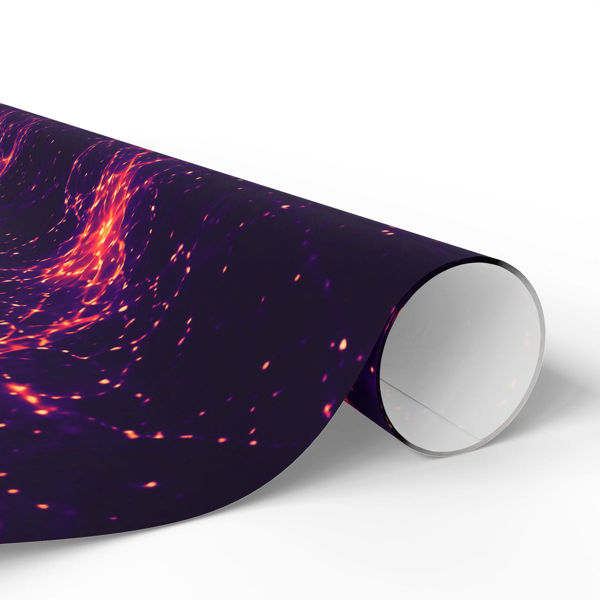 Neon Mycelium - Sunset Synapse Wrapping Paper