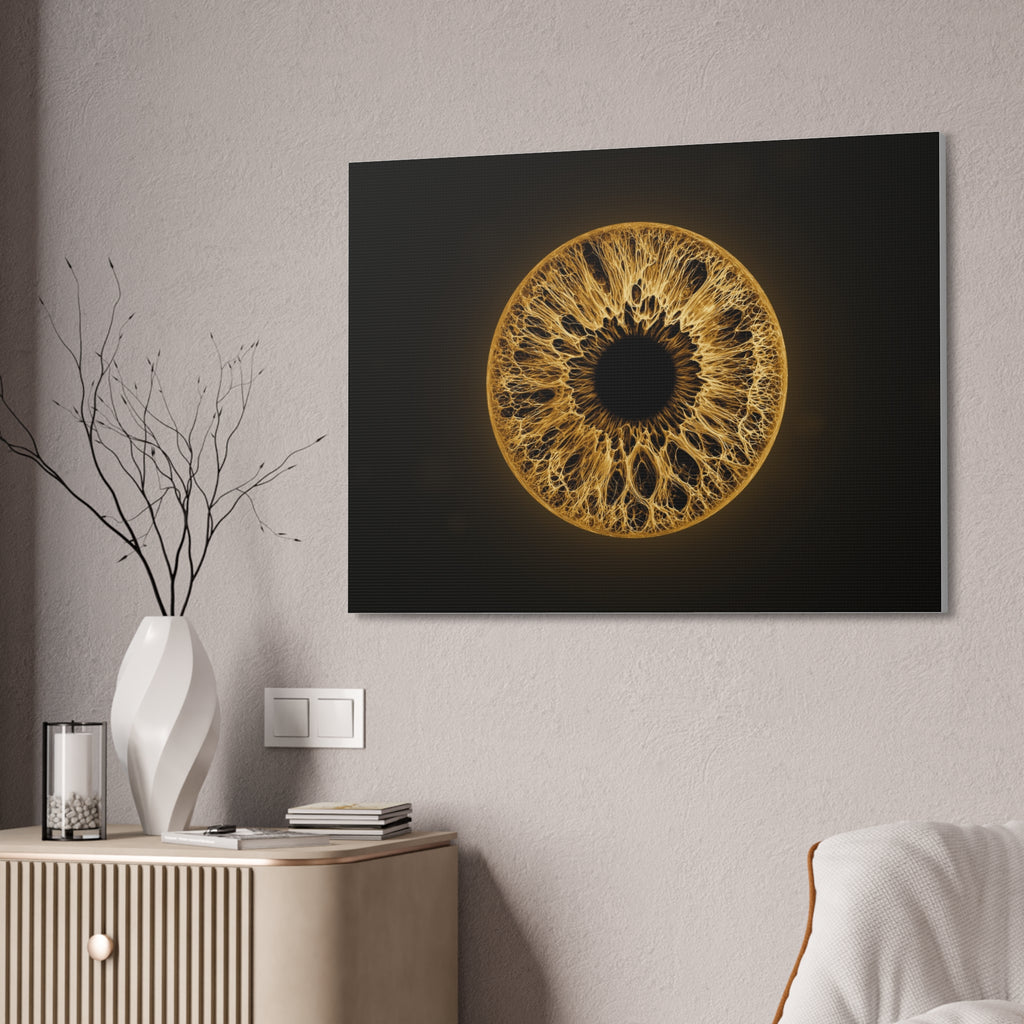 BLXNTT Iris – Lace Web Amber Glossy Canvas