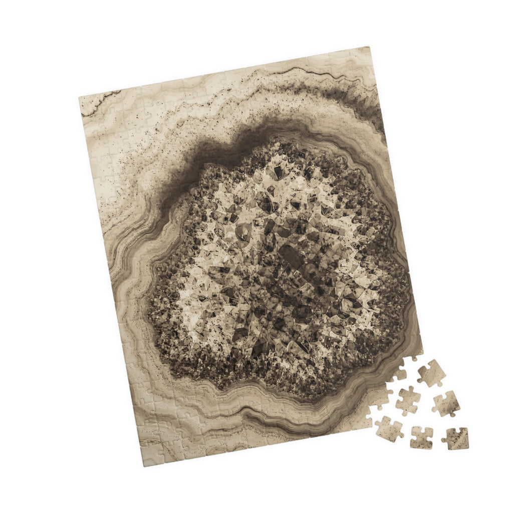 Geode Core - Ink on Paper Jigsaw Puzzle