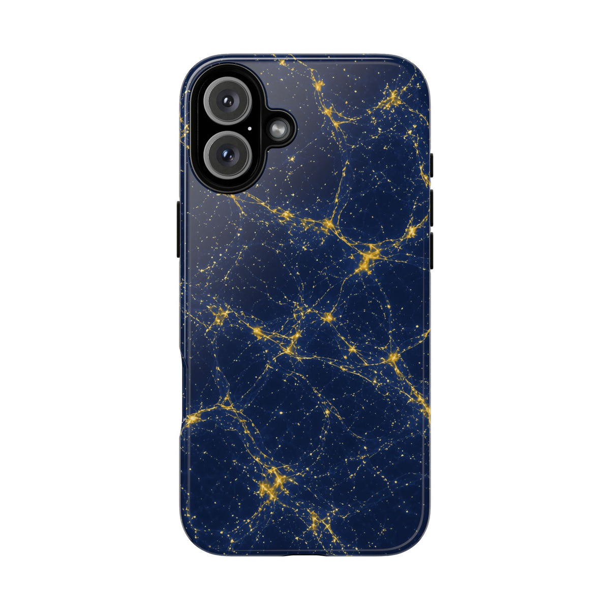Neon Mycelium - Mustard Navy Phone Case