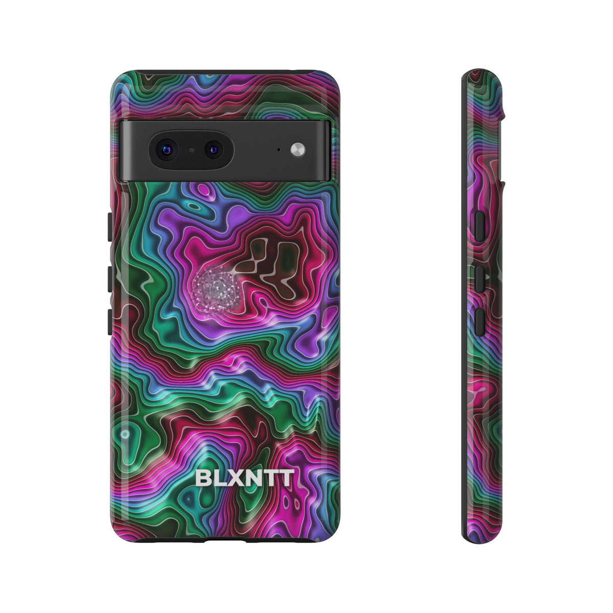 Neon Agate Phone Case