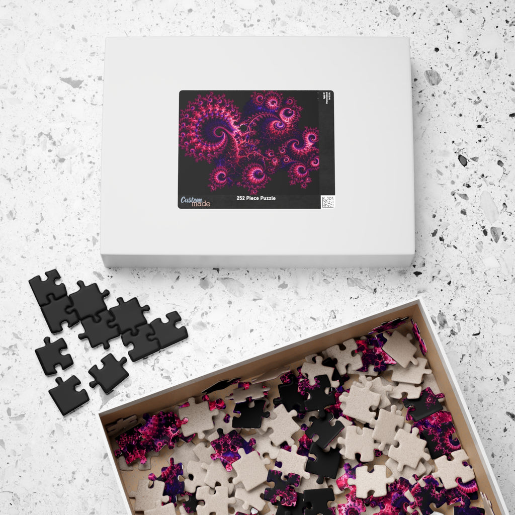 Copper Infinity - Hot Pink & Violet Jigsaw Puzzle