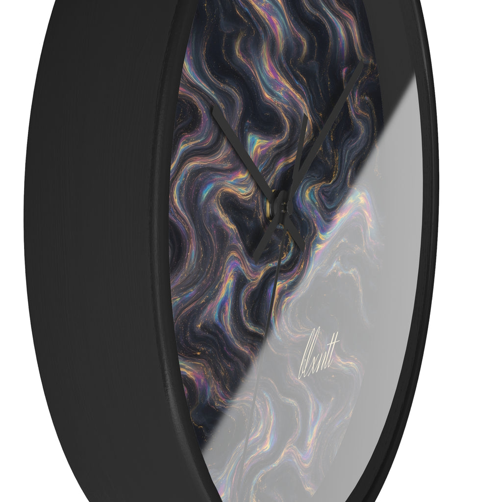 Galaxy Iridescent Marble Wall Clock
