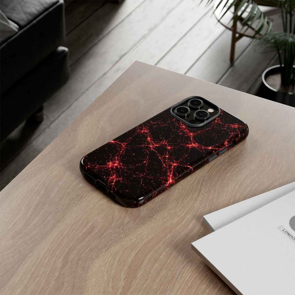Neon Mycelium - Blood Moon Phone Case
