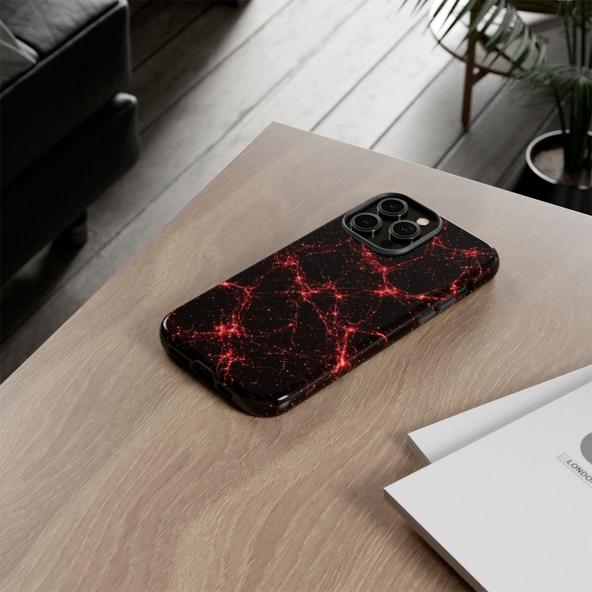 Neon Mycelium - Blood Moon Phone Case