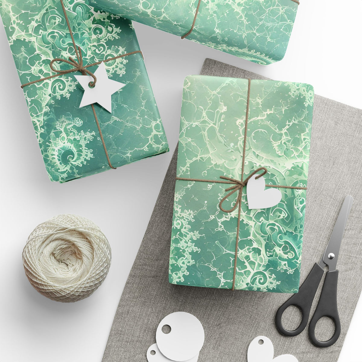 Copper Infinity - Sea Glass Wrapping Paper