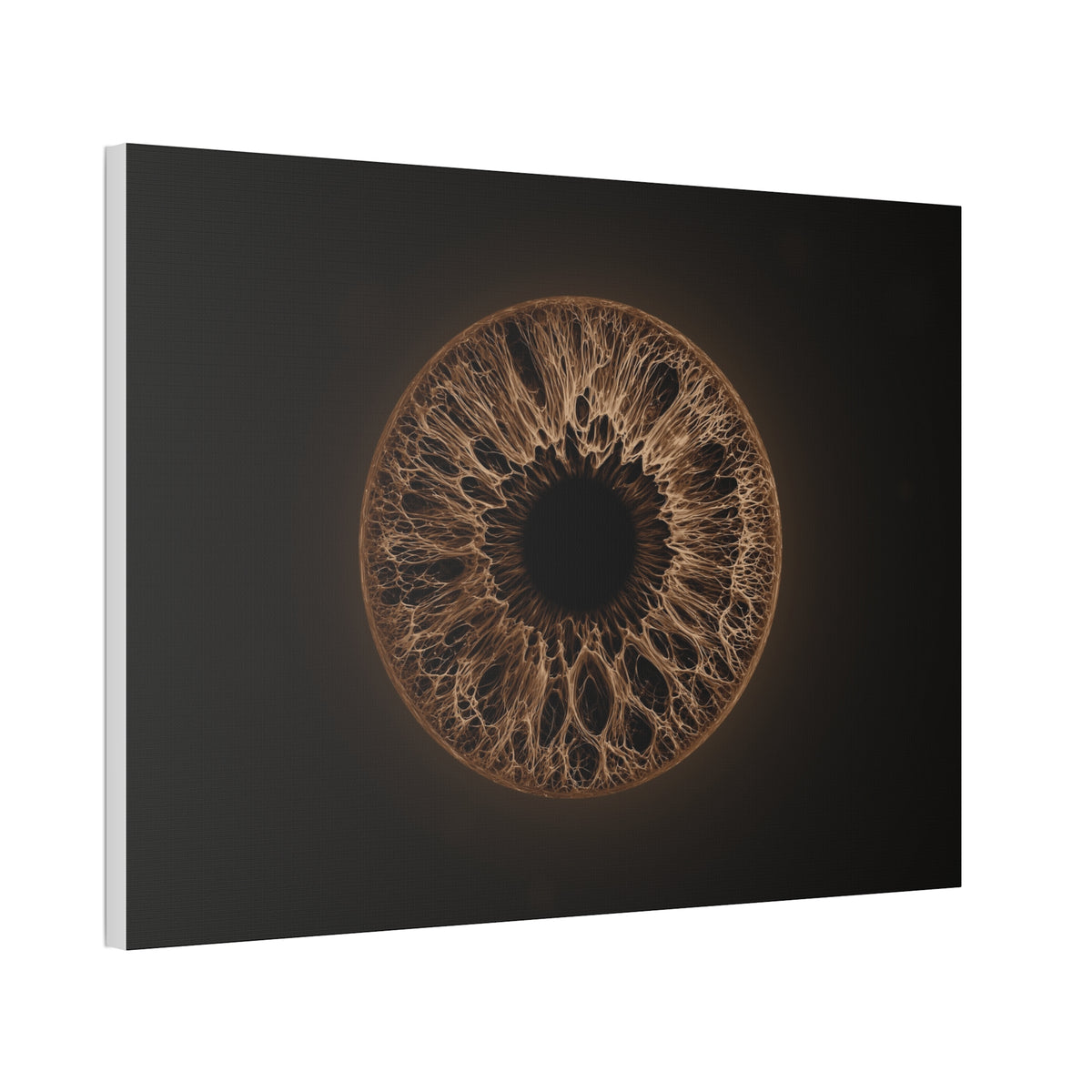 BLXNTT Iris – Lace Web Dark Brown Glossy Canvas