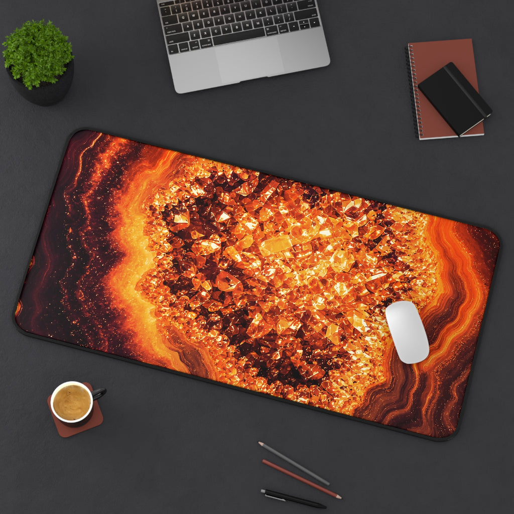 Geode Core - Molten Lava Desk Mat
