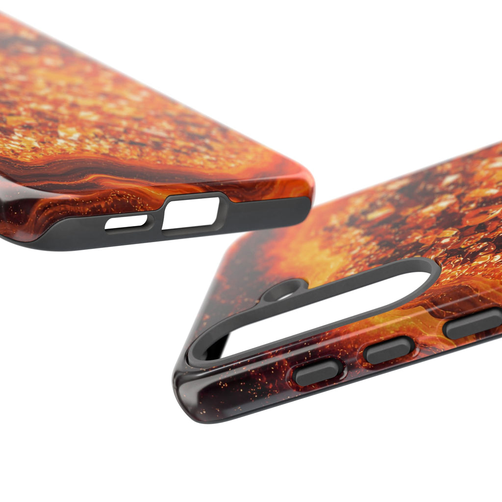 Geode Core - Molten Lava Phone Case